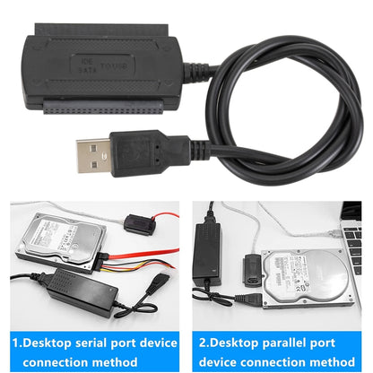 สายแปลงฮาร์ดดิสก์ USB 2.0 เป็น IDE / SATA ความยาวสายเคเบิล: 50 ซม