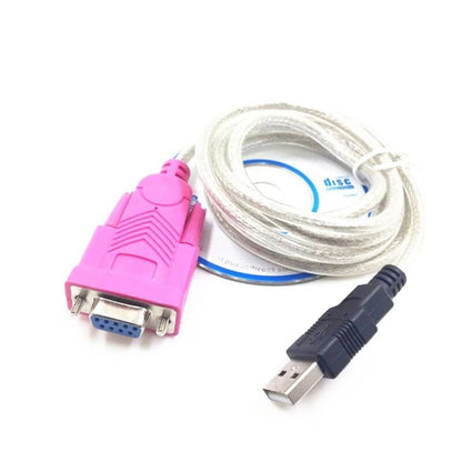 สายเคเบิลคอมพิวเตอร์พอร์ตอนุกรม USB เข้ากับ RS232 ตัวเมีย ความยาวสายเคเบิล: 1.5 ม