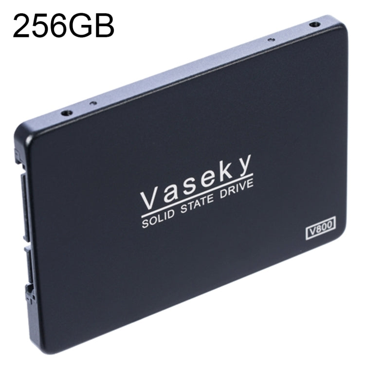 Vaseky V800 256GB 2.5 นิ้ว SATA3 6GB/s Ultra-Slim 7 มม.Solid State Drive SSD ฮาร์ดดิสก์ไดรฟ์สำหรับเดสก์ท็อป,โน้ตบุ๊ค, 256GB