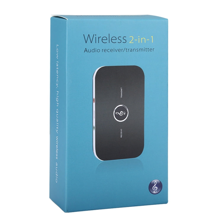 2 in1 B6 HIFI Bluetooth Audio Transmitter Receiver อะแดปเตอร์เครื่องเล่นเสียงแบบพกพา, B6