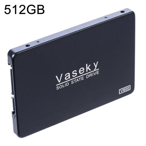 Vaseky V800 640GB 2.5 นิ้ว SATA3 6GB/s Ultra-Slim 7 มม.Solid State Drive SSD ฮาร์ดดิสก์ไดรฟ์สำหรับเดสก์ท็อป,โน้ตบุ๊ค, 512GB