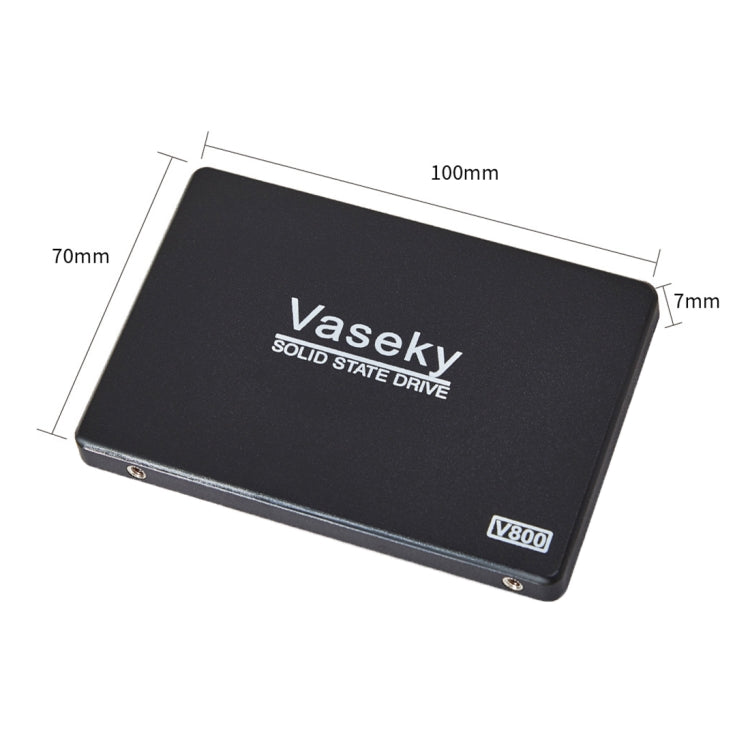 Vaseky V800 640GB 2.5 นิ้ว SATA3 6GB/s Ultra-Slim 7 มม.Solid State Drive SSD ฮาร์ดดิสก์ไดรฟ์สำหรับเดสก์ท็อป,โน้ตบุ๊ค, 512GB