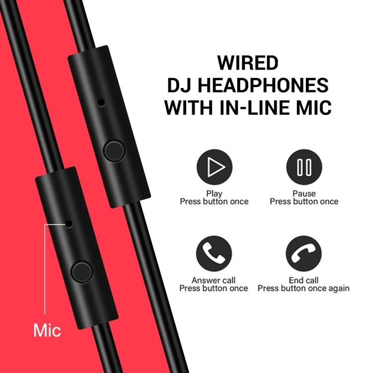 OneOdio A71D หูฟังแบบมีสายลดเสียงรบกวนแบบติดศีรษะพร้อมไมโครโฟน, A71D