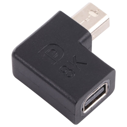 อะแดปเตอร์ข้อศอกมินิดิสเพลย์พอร์ตตัวเมียถึงตัวผู้ 8K, Mini DP Female to Male