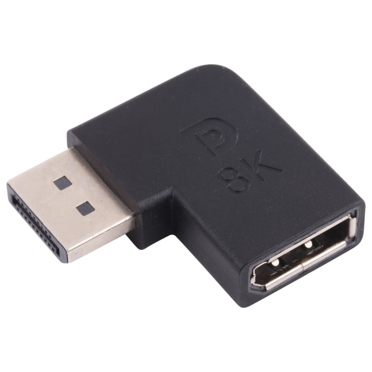 8K DisplayPort Male ถึง DisplayPort Female Elbow Adapter, DP Male to DP Female Elbow