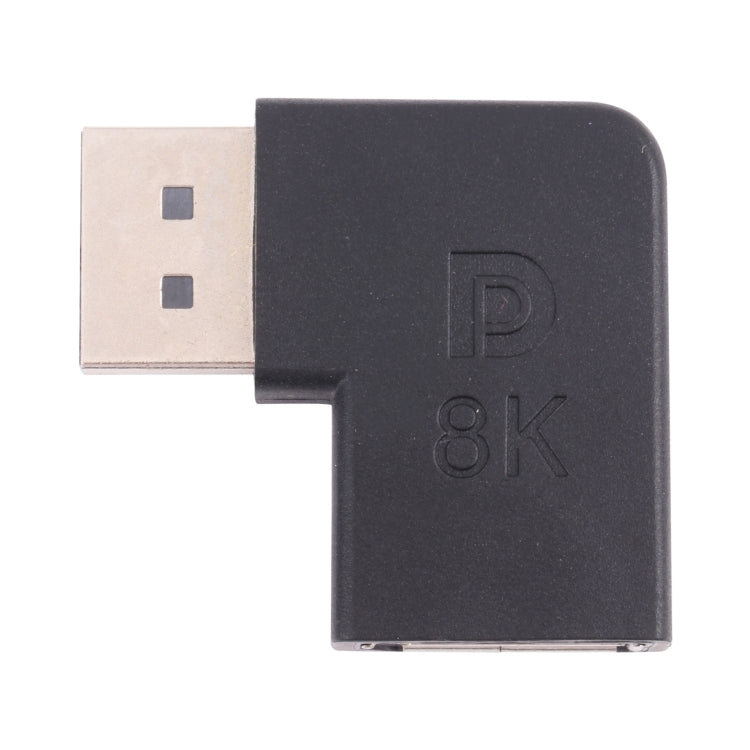 8K DisplayPort Male ถึง DisplayPort Female Elbow Adapter, DP Male to DP Female Elbow