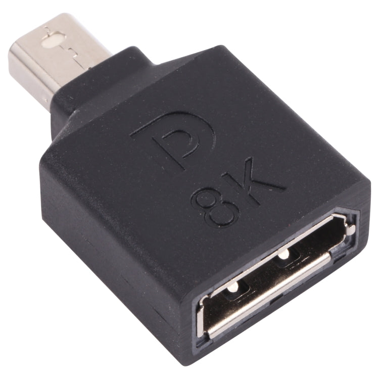 8K Mini DisplayPort Male ถึง DisplayPort Female Straight Adapter, Mini DP Male to DP Female Straight