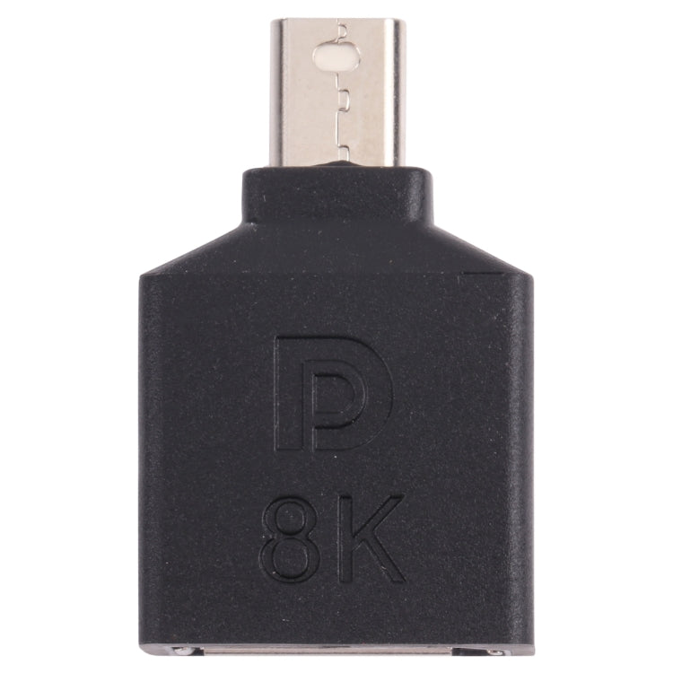 8K Mini DisplayPort Male ถึง DisplayPort Female Straight Adapter, Mini DP Male to DP Female Straight