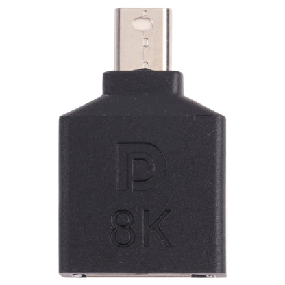 8K Mini DisplayPort Male ถึง DisplayPort Female Straight Adapter, Mini DP Male to DP Female Straight