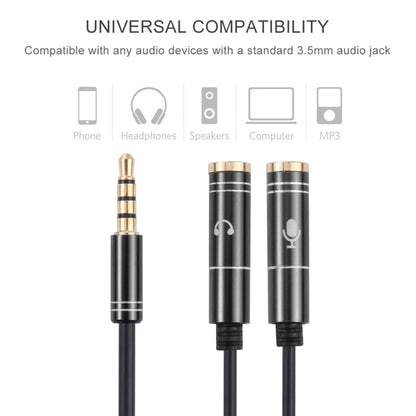 สายเคเบิลอะแดปเตอร์ชายขนาด 2 x 3.5 มม. ถึง 3.5 มม, 2 x 3.5mm Female to 3.5mm Male