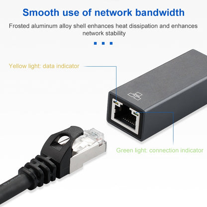 สายอะแดปเตอร์ USB 3.0 AM เป็น RJ45 Gigabit ความยาว: 20 ซม