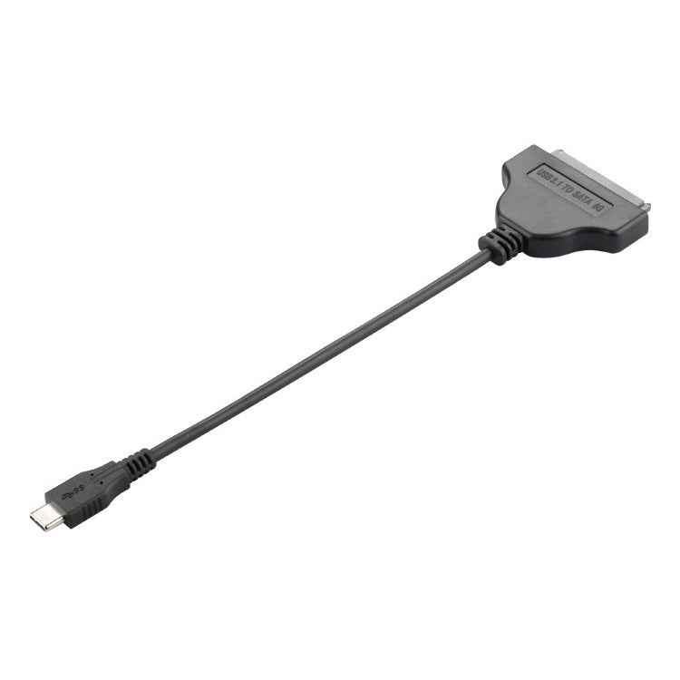 USB Type-C / USB-C เป็น SATA 2 7+15 สายเคเบิล Easy Drive ความยาว: 20 ซม