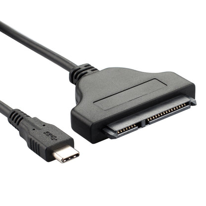 USB Type-C / USB-C เป็น SATA 2 7+15 สายเคเบิล Easy Drive ความยาว: 20 ซม
