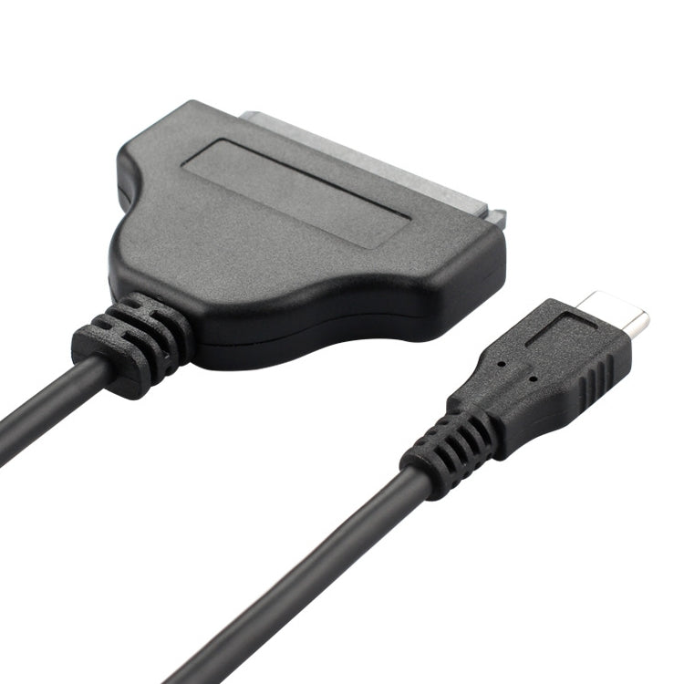 USB Type-C / USB-C เป็น SATA 2 7+15 สายเคเบิล Easy Drive ความยาว: 20 ซม