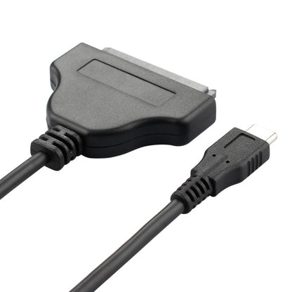 USB Type-C / USB-C เป็น SATA 2 7+15 สายเคเบิล Easy Drive ความยาว: 20 ซม