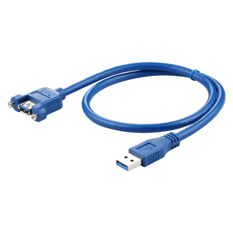 สายเคเบิลต่อขยาย USB 3.0 ตัวผู้เป็นตัวเมียพร้อมน็อตสกรู ความยาวสายเคเบิล: 1.5 ม, 1.5m
