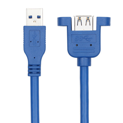 สายเคเบิลต่อขยาย USB 3.0 ตัวผู้เป็นตัวเมียพร้อมน็อตสกรู ความยาวสายเคเบิล: 3 ม, 3m