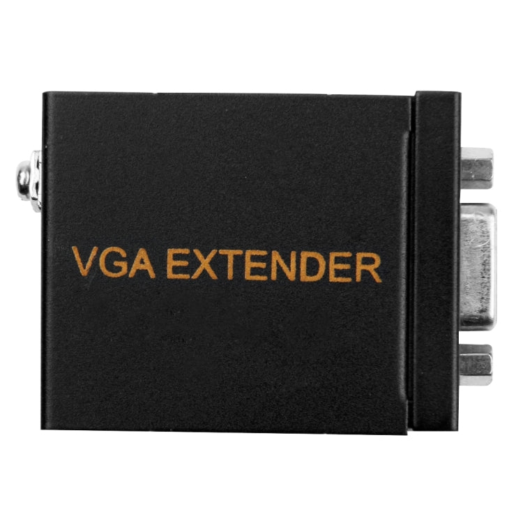 สัญญาณ VGA ไปยัง RJ45 Signal Extender เครื่องส่ง + ตัวแปลงตัวรับสัญญาณ สายอีเธอร์เน็ต ระยะการส่งข้อมูล: 60 ม, Transmission Distance: 60m