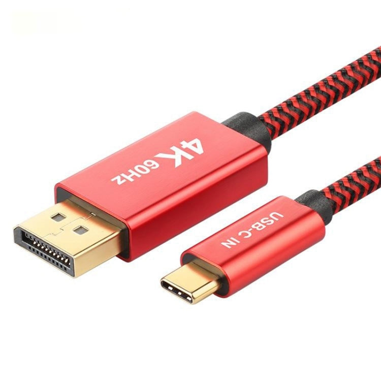 สายเคเบิลอะแดปเตอร์ 4K 60Hz USB-C / Type-C ตัวผู้เป็น DisplayPort HD ตัวผู้