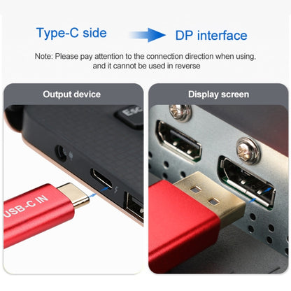 สายเคเบิลอะแดปเตอร์ 4K 60Hz USB-C / Type-C ตัวผู้เป็น DisplayPort HD ตัวผู้