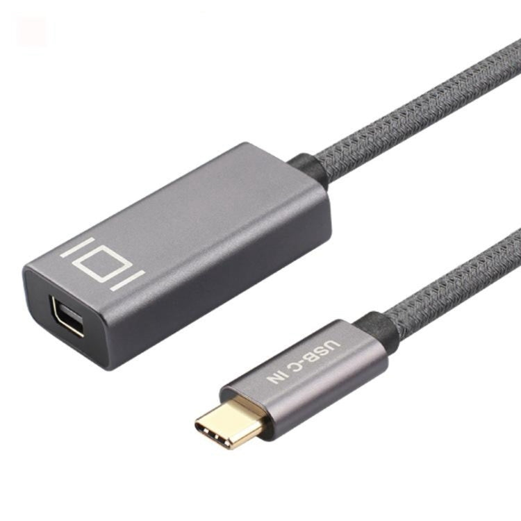 4K 60Hz USB-C / Type-C ชายกับสายเคเบิลอะแดปเตอร์ Mini DisplayPort หญิง, Type-C Male to Mini DisplayPort Female
