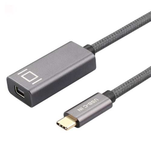 4K 60Hz USB-C / Type-C ชายกับสายเคเบิลอะแดปเตอร์ Mini DisplayPort หญิง, Type-C Male to Mini DisplayPort Female