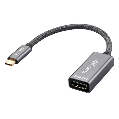 4K 60Hz USB-C / Type-C ชายกับสายอะแดปเตอร์ HDMI หญิง, Type-C Male to HDMI Female