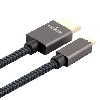 ULT-unite หัวชุบทอง HDMI ตัวผู้เป็นสายถักไนลอน Micro HDMI ตัวผู้, ความยาวสายเคเบิล: 1.2 ม., 1.2m