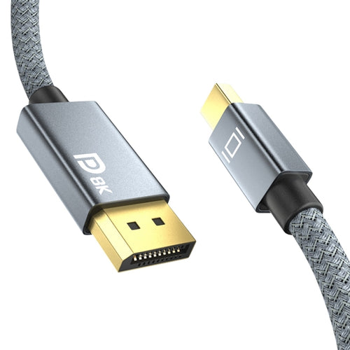 Mini160; DP ชายถึง 8K DisplayPort 1.4 ชาย HD สายอะแดปเตอร์ถัก, ความยาวสายเคเบิล: 2 ม.