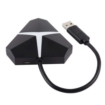 อะแดปเตอร์ USB 3.0 HUB ความเร็วสูง 5Gbps 4 พอร์ต ความยาวสายเคเบิล: ประมาณ 20 ซม, USB 3.0 HUB (Black)