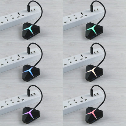 อะแดปเตอร์ USB 3.0 HUB ความเร็วสูง 5Gbps 4 พอร์ต ความยาวสายเคเบิล: ประมาณ 20 ซม, USB 3.0 HUB (Black)