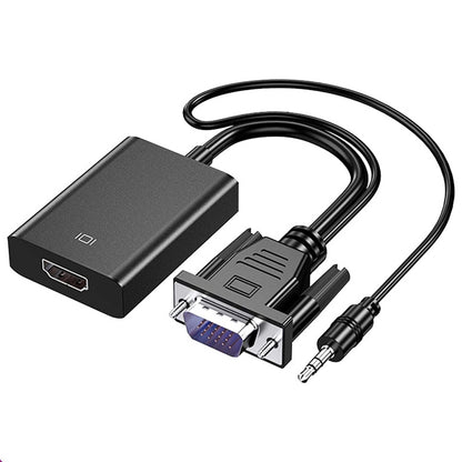 HDCO-VGAM2 1080P VGA ชายกับตัวแปลง HDMI หญิงพร้อมสายสัญญาณเสียง 3.5 มม, HDCO-VGAM2