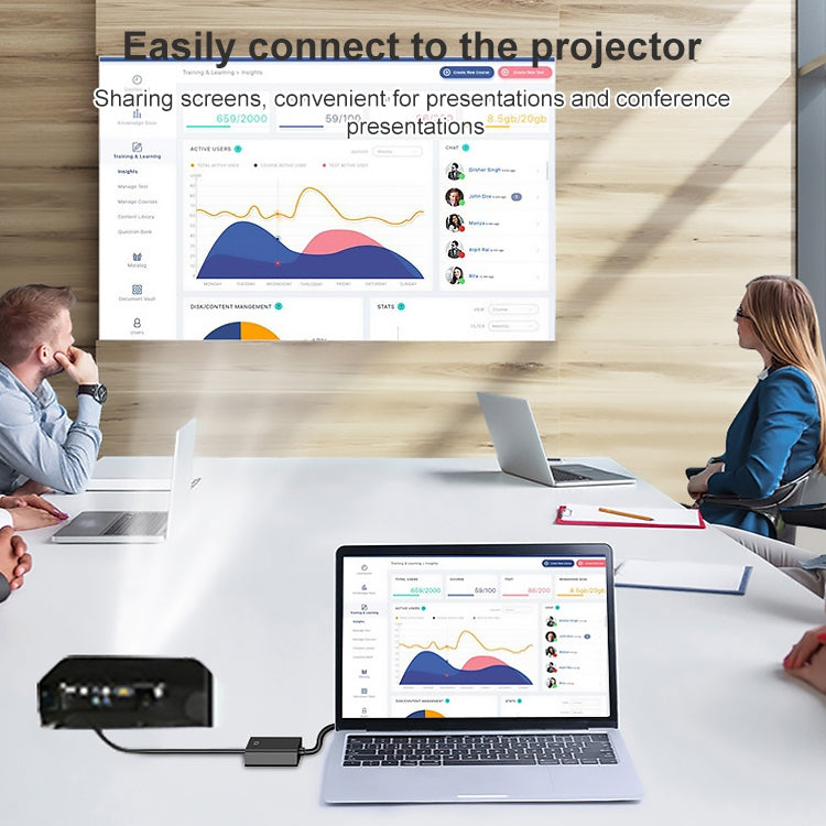 HDCO-VGAM2 1080P VGA ชายกับตัวแปลง HDMI หญิงพร้อมสายสัญญาณเสียง 3.5 มม, HDCO-VGAM2