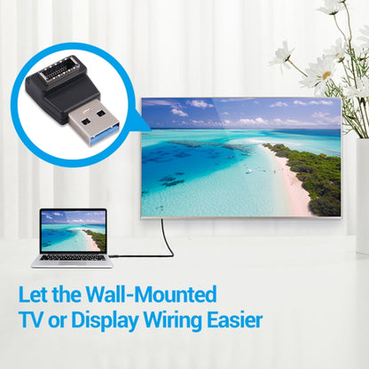 อะแดปเตอร์โฮสต์คอมพิวเตอร์ชาย Type-E ถึง USB 3.0, Type-E Female to USB 3.0 Male