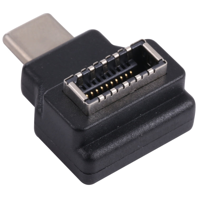 ข้อศอก 90 องศาหญิง Type-E เป็นอะแดปเตอร์โฮสต์คอมพิวเตอร์ชาย USB-C / Type-C, Type-E Female to Type-C Male