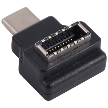 ข้อศอก 90 องศาหญิง Type-E เป็นอะแดปเตอร์โฮสต์คอมพิวเตอร์ชาย USB-C / Type-C, Type-E Female to Type-C Male