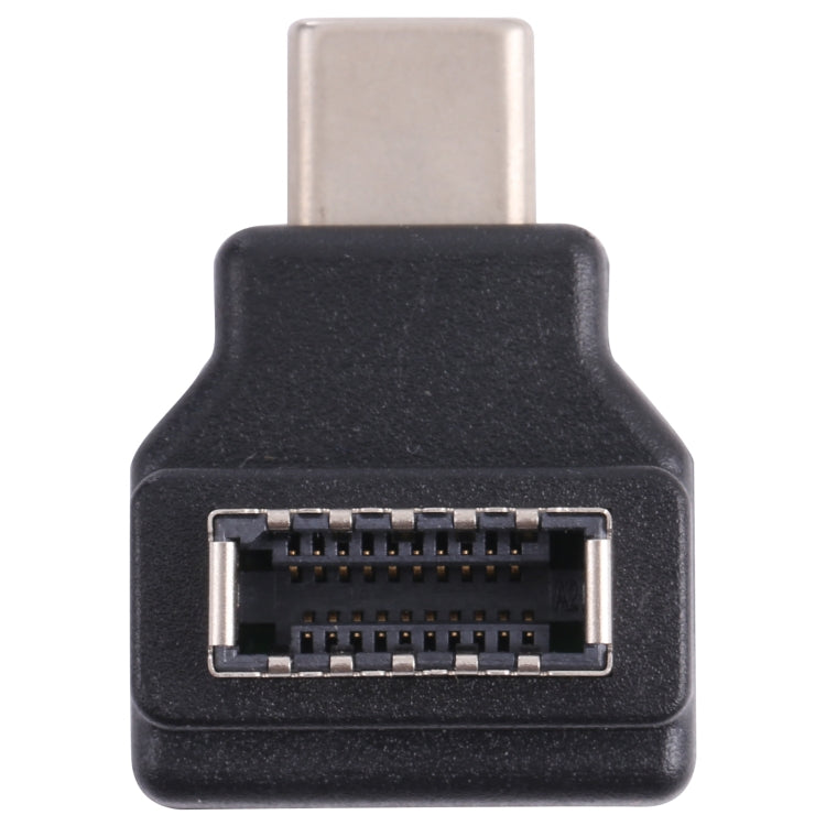 ข้อศอก 90 องศาหญิง Type-E เป็นอะแดปเตอร์โฮสต์คอมพิวเตอร์ชาย USB-C / Type-C, Type-E Female to Type-C Male