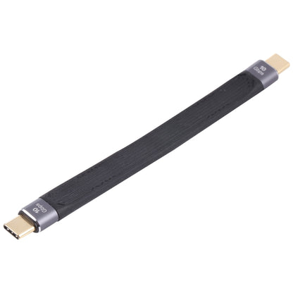 10Gbps Double USB-C / Type-C Soft Flat Data Transmission สายชาร์จเร็ว, Double USB-C / Type-C