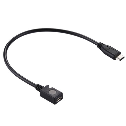 อะแดปเตอร์สายเคเบิล USB-C / Type-C 3.0 ชายเป็น Micro USB หญิง ความยาว: 29 ซม