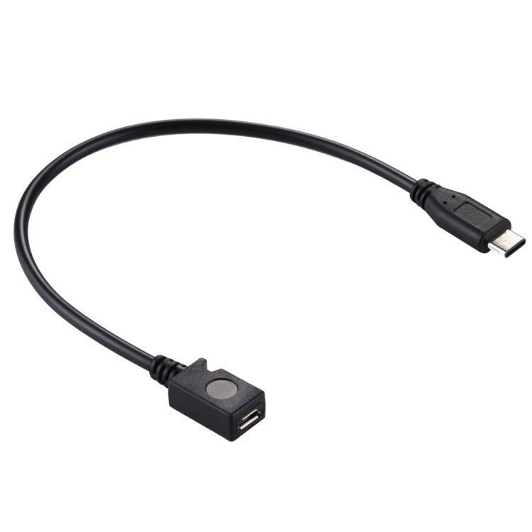 อะแดปเตอร์สายเคเบิล USB-C / Type-C 3.0 ชายเป็น Micro USB หญิง ความยาว: 29 ซม