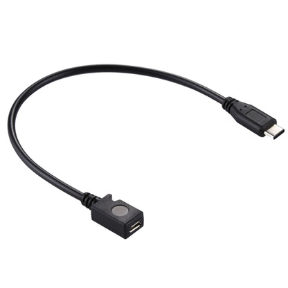 อะแดปเตอร์สายเคเบิล USB-C / Type-C 3.0 ชายเป็น Micro USB หญิง ความยาว: 29 ซม
