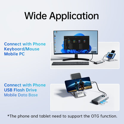 ORICO PW11-5P Type-C / USB-C 5-in-1 5Gbps สถานีเชื่อมต่อมัลติฟังก์ชั่น, PW11-5P