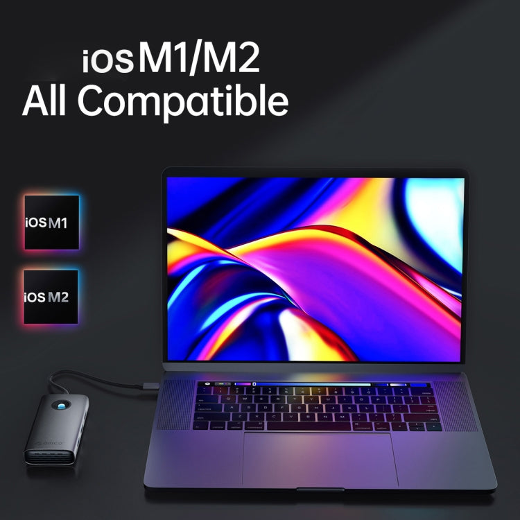 ORICO PW11-5P Type-C / USB-C 5-in-1 5Gbps สถานีเชื่อมต่อมัลติฟังก์ชั่น, PW11-5P