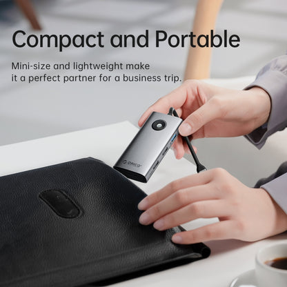 ORICO PW11-5P Type-C / USB-C 5-in-1 5Gbps สถานีเชื่อมต่อมัลติฟังก์ชั่น, PW11-5P
