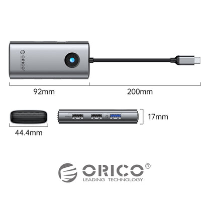 ORICO PW11-5P Type-C / USB-C 5-in-1 5Gbps สถานีเชื่อมต่อมัลติฟังก์ชั่น, PW11-5P