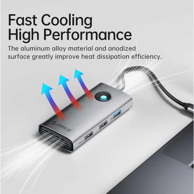 ORICO PW11-5P Type-C / USB-C 5-in-1 5Gbps สถานีเชื่อมต่อมัลติฟังก์ชั่น, PW11-5P