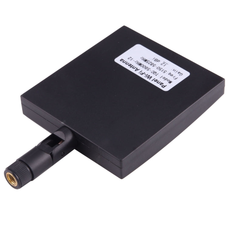 12dBi SMA ชาย เชื่อมต่อ 5.8GHz แผงเสาอากาศ WiFi, 5.8GHz Black