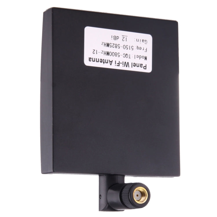 12dBi SMA ชาย เชื่อมต่อ 5.8GHz แผงเสาอากาศ WiFi, 5.8GHz Black