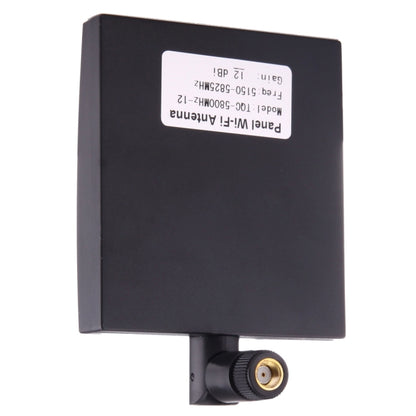 12dBi SMA ชาย เชื่อมต่อ 5.8GHz แผงเสาอากาศ WiFi, 5.8GHz Black