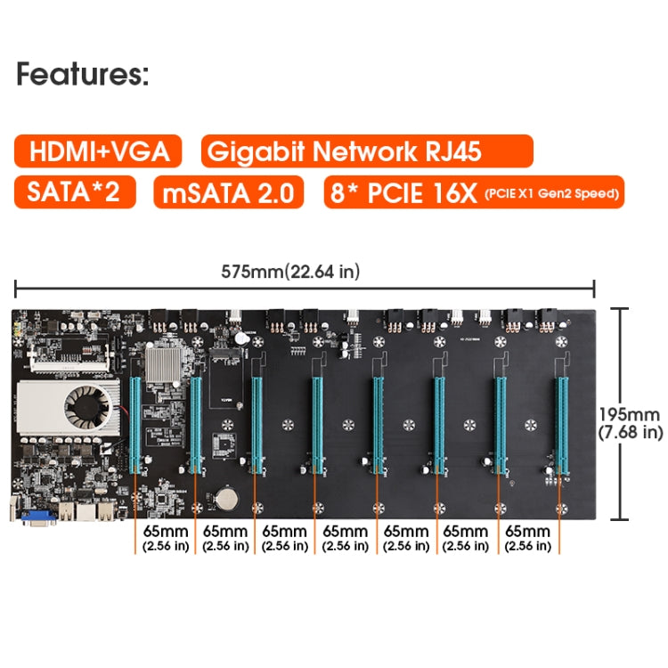 BTC-S37 มาเธอร์บอร์ดการขุดมืออาชีพ, Motherboard